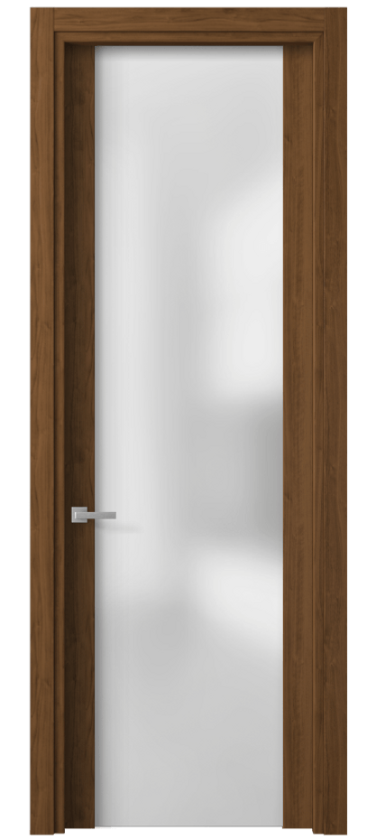 Межкомнатная дверь Планум 4114 Лесной орех Сатинированное стекло Цена 34299 ₽ | Volhovec