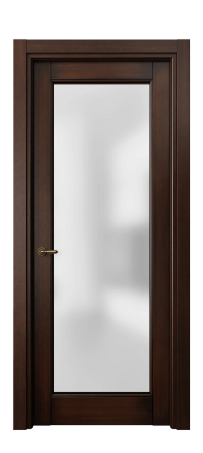 Межкомнатная дверь Тоскана Литера 6300 Бук тёмный с патиной Сатинированное стекло Цена 120120 ₽ | Volhovec