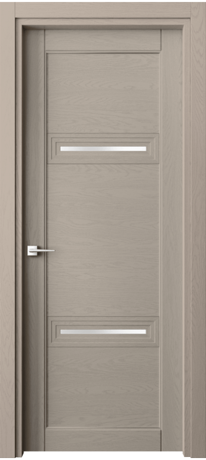 Межкомнатная дверь Эго 6113 Дуб бисквитный Сатинированное стекло Цена 125299 ₽ | Volhovec