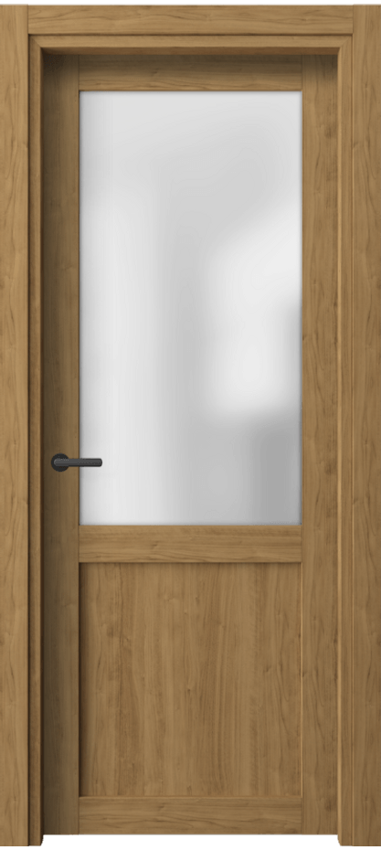 Межкомнатная дверь Нео 2122 Грецкий орех Сатинированное стекло Цена 28779 ₽ | Volhovec