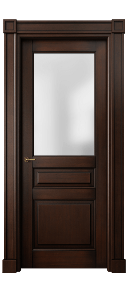 Межкомнатная дверь Тоскана Плано 6304 Бук тёмный с патиной Сатинированное стекло Цена 168580 ₽ | Volhovec