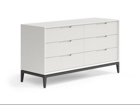 Мебель Комод Вельвет 6 ящиков. Цвет Матовый тёплый серый. Материал Гладкая эмаль. Коллекция Комод Вельвет 6 ящиков. Картинка.