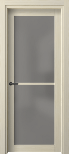 Дверь межкомнатная 2108 МОЯ Серый сатин триплекс. Цвет Молочный ясень. Материал Сиплекс ламинатин. Коллекция Нео. Картинка.