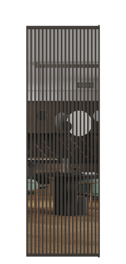 Межкомнатная дверь АЛПЛ040.07 Crystalvision ААН. Цвет Алюминий антрацит. Материал Алюминий в эмали. Коллекция Formato. Фото. Дверь межкомнатная АЛПЛ040.07 Crystalvision ААН. Цвет Алюминий антрацит. Материал Алюминий в эмали. Коллекция Formato. Картинка.