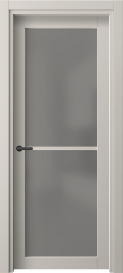 Дверь межкомнатная 2108 ПЭСС Серый сатин триплекс. Цвет ПЭТ светло-серый. Материал ПЭТ. Коллекция Нео. Картинка.