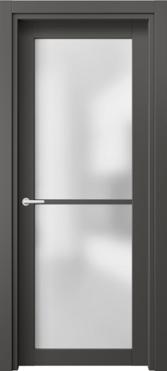 Дверь межкомнатная 2108 ПЭГФ САТ. Цвет ПЭТ графитовый. Материал ПЭТ. Коллекция Нео. Картинка.