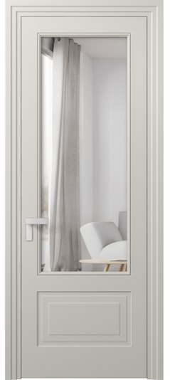 Межкомнатная дверь 8342 МОС Двустороннее зеркало. Цвет Матовый облачно-серый. Материал Гладкая эмаль. Коллекция Рокка. Фото. Дверь межкомнатная 8342 МОС Двустороннее зеркало. Цвет Матовый облачно-серый. Материал Гладкая эмаль. Коллекция Рокка. Картинка.