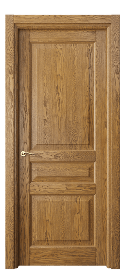 Дверь межкомнатная 0711 ДМД.Б. Цвет Дуб медовый брашированный. Материал Массив дуба брашированный. Коллекция Лигнум. Картинка.