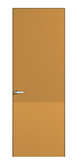 Дверь межкомнатная 8205 Пастельно-жёлтый RAL 1034. Цвет RAL Пастельно-жёлтый RAL 1034. Материал Гладкая эмаль. Коллекция Вельвет. Картинка.