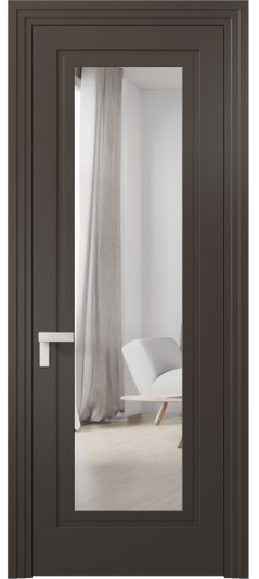 Межкомнатная дверь 8303 МАН Зеркало с одной стороны. Цвет Матовый антрацит. Материал Гладкая эмаль. Коллекция Рокка. Фото. Дверь межкомнатная 8303 МАН Зеркало с одной стороны. Цвет Матовый антрацит. Материал Гладкая эмаль. Коллекция Рокка. Картинка.