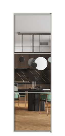 Межкомнатная дверь АЛПЛ040.03 Crystalvision АНСР. Цвет Алюминий нейтральный серый. Материал Алюминий в эмали. Коллекция Формато. Фото. Дверь межкомнатная АЛПЛ040.03 Crystalvision АНСР. Цвет Алюминий нейтральный серый. Материал Алюминий в эмали. Коллекция Формато. Картинка.