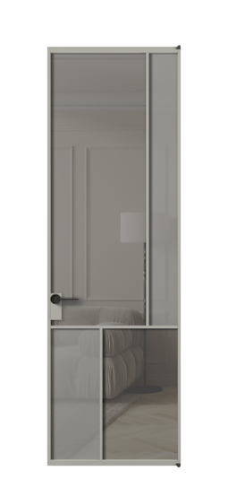 Межкомнатная дверь АЛПЛ041.21 АНСР Серый сатин матовое + Серый прозрачное. Цвет Алюминий нейтральный серый. Материал Алюминий в эмали. Коллекция Мозаик. Фото. Дверь межкомнатная АЛПЛ041.21 АНСР Серый сатин матовое + Серый прозрачное. Цвет Алюминий нейтральный серый. Материал Алюминий в эмали. Коллекция Мозаик. Картинка.