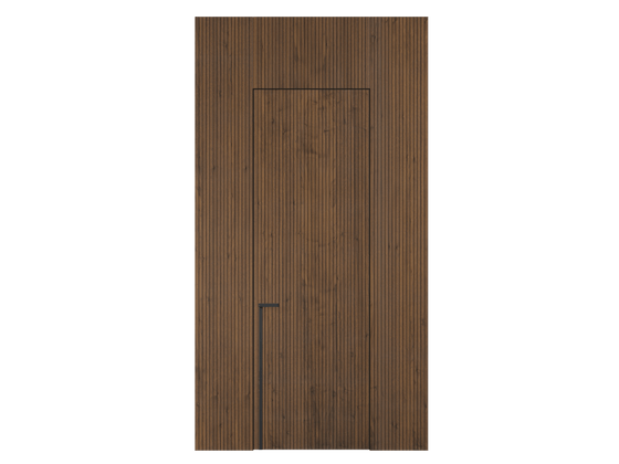 Панели для отделки стен Стеновая панель Фрезерованные Орех медный матовый. Цвет Орех медный матовый. Материал Шпон НатурВуд. Коллекция Фрезерованные. Картинка.