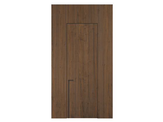 Панели для отделки стен Стеновая панель Фрезерованные Орех медный матовый. Цвет Орех медный матовый. Материал Шпон НатурВуд. Коллекция Фрезерованные. Картинка.