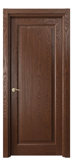 Дверь межкомнатная 0701 ДКЧ.Б. Цвет Дуб коньячный брашированный. Материал Массив дуба брашированный. Коллекция Лигнум. Картинка.
