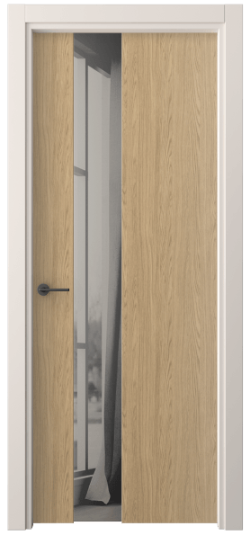 Дверь межкомнатная 4224 ЖМД ДВ ЗЕР СЕР. Цвет Жемчужный дуб. Материал Ламинатин. Коллекция Фридом. Картинка.