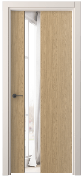 Дверь межкомнатная 4224 ЖМД ДВ ЗЕР. Цвет Жемчужный дуб. Материал Ламинатин. Коллекция Фридом. Картинка.